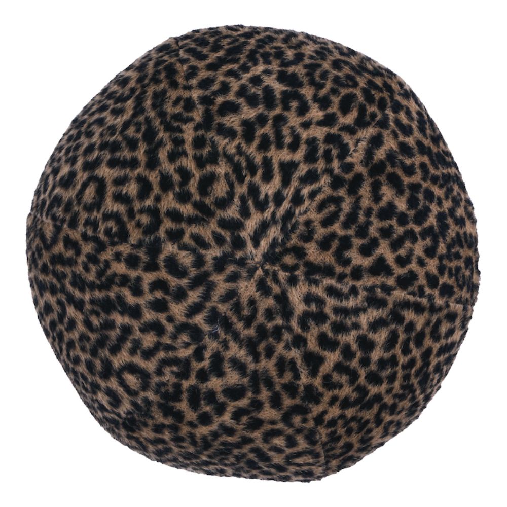 Schumacher SO7896001 Lilya Leopard Sphere Pillow in Natural