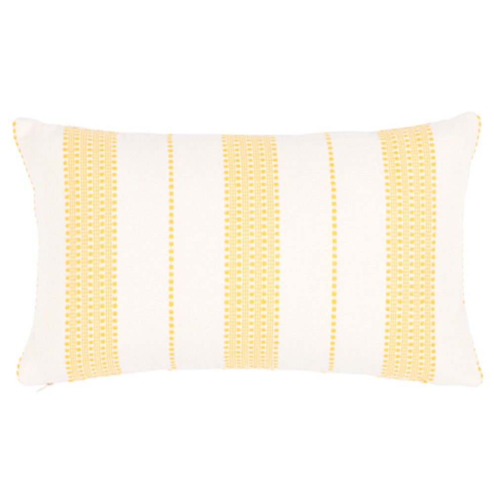 Schumacher SO7909614 Lubeck Stripe Pillow Pillows & Accessories in Yellow