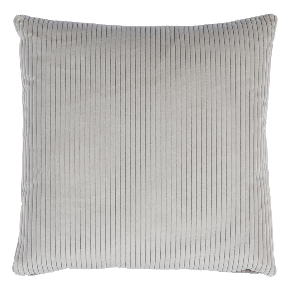 Schumacher SO8045107 Wyatt Corduroy 24" Pillow Pillows & Accessories in Steel Grey