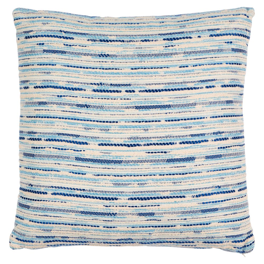 Schumacher SO8110204 Tomori I/O 18" Pillow Pillows & Accessories in Blue