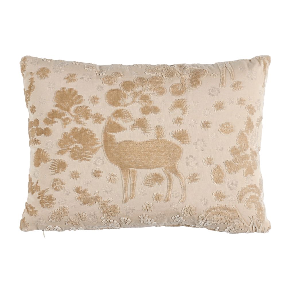 Schumacher SO8131111 Arbor Forest Pillow Pillows & Accessories in Champagne