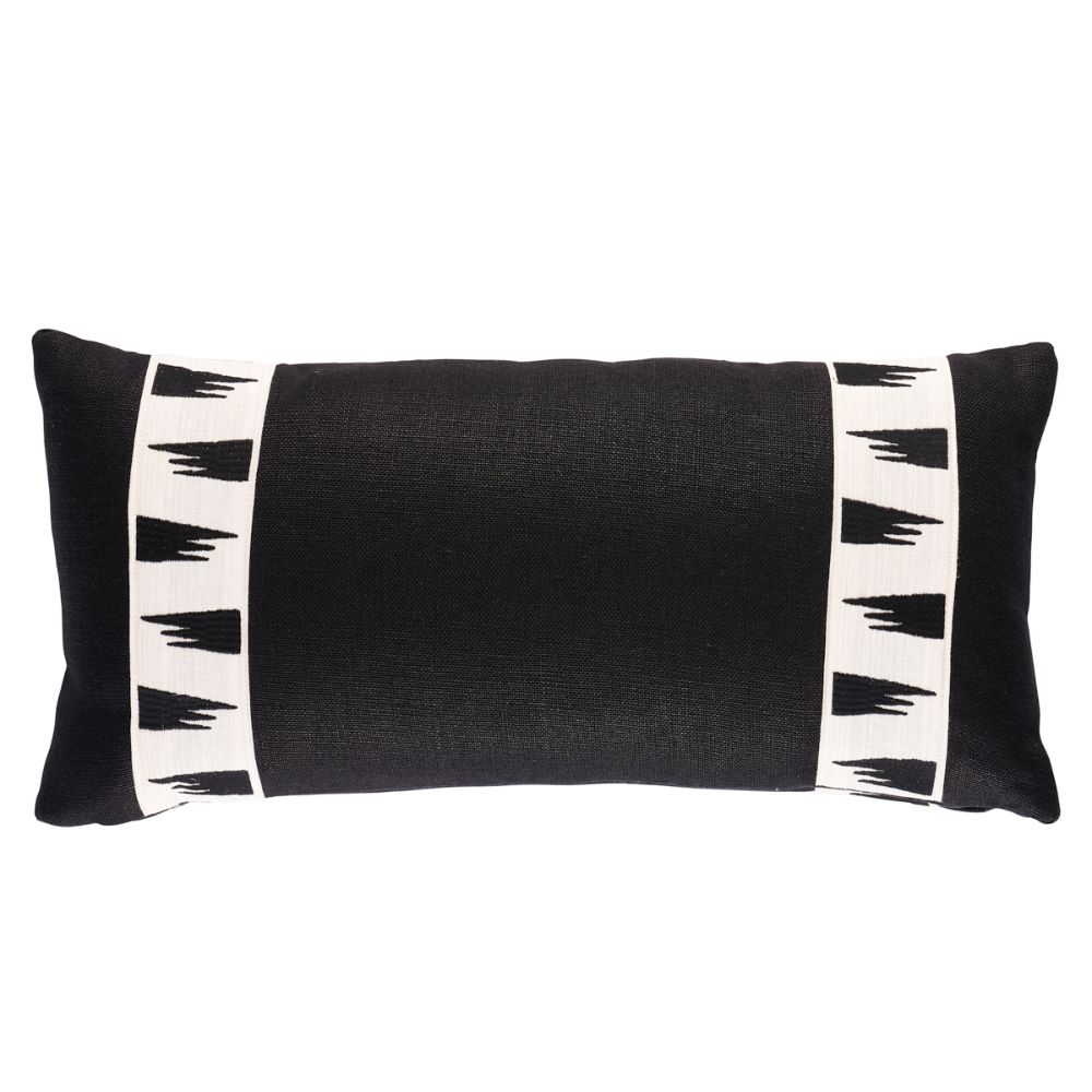 Schumacher SO8178118 Tutsi Pillow Pillows & Accessories in Ivory