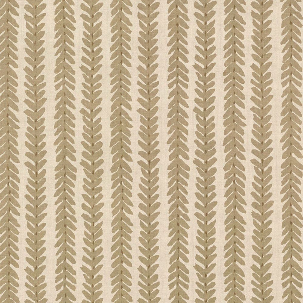 Schumacher WOOD002 Woodperry Fabric in Brown