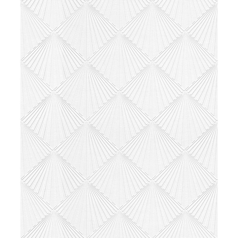 Seabrook Wallpaper 11005-10 Diamond Starburst Paintable Wallpaper in Off-White