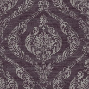 Etten Galleries by Seabrook 1621801 Wallpaper in Gray, Purple/Wine