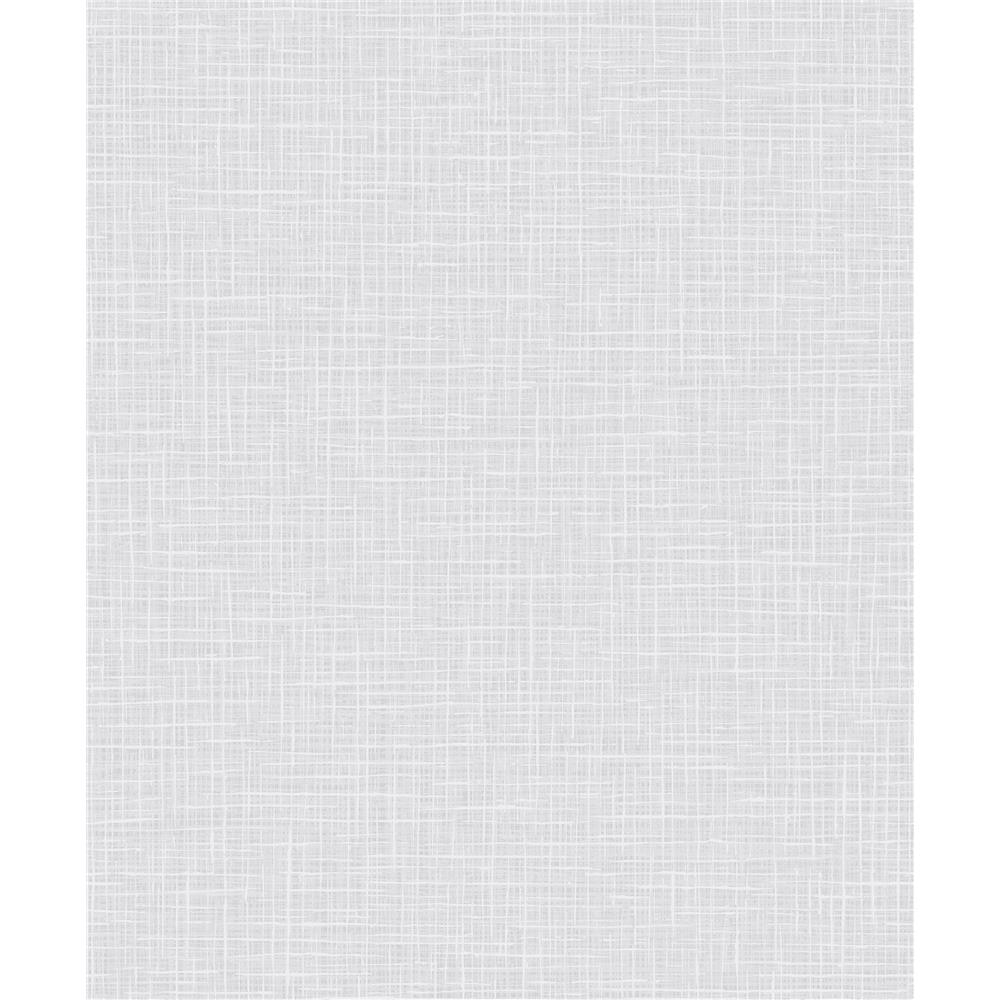Seabrook Designs AW71800 Casa Blanca 2  Glisten Weave Wallpaper in Metallic Silver and Off-White