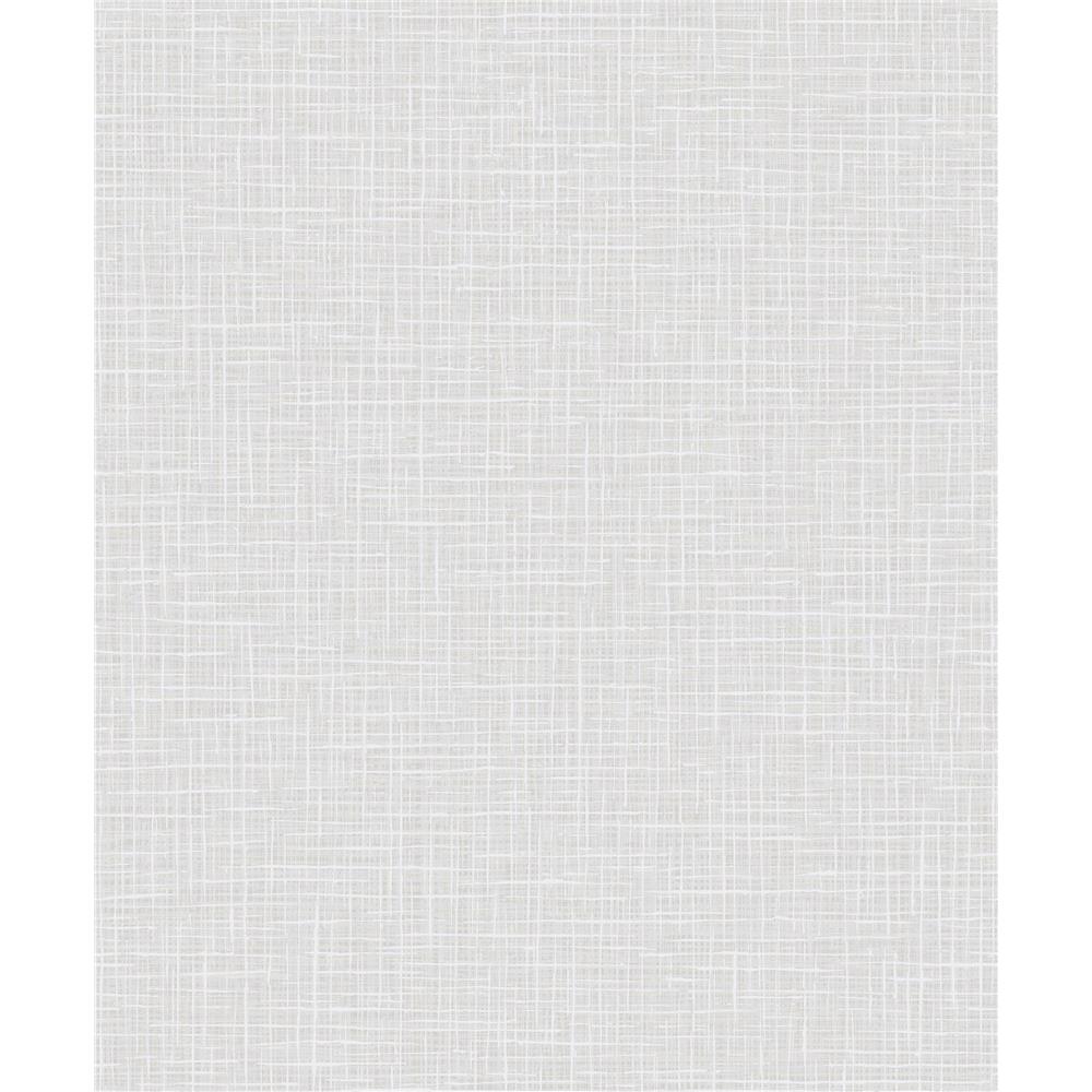 Seabrook Designs AW71803 Casa Blanca 2  Glisten Weave Wallpaper in Metallic Champagne and Off-White