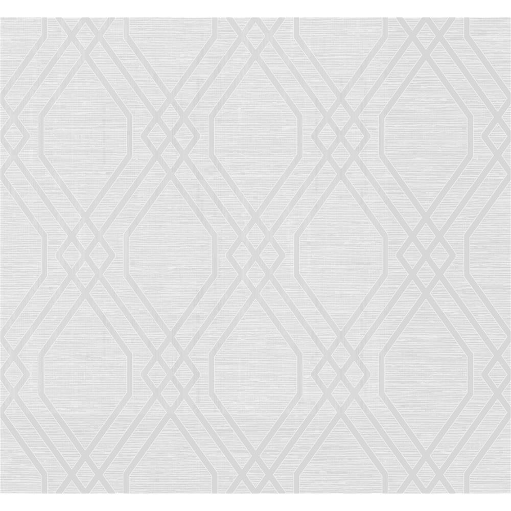 Seabrook Designs AW74211 Casa Blanca 2  String Diamond Wallpaper in Metallic Pearl