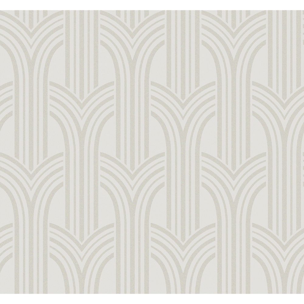 Seabrook Wallpaper BD50400 Déco Arches Wallpaper in Pearlescent