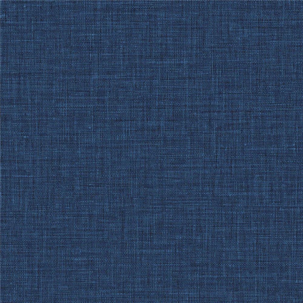 Seabrook Designs BV30202 Texture Gallery Easy Linen Wallpaper in Admiral Blue