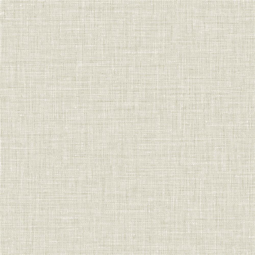 Seabrook Designs BV30205 Texture Gallery Easy Linen Wallpaper in Alabaster