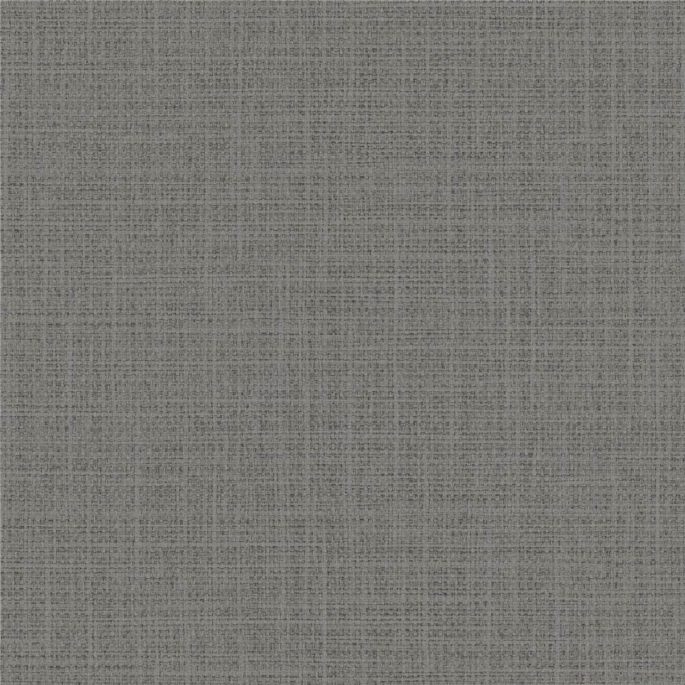 Seabrook Designs BV30300 Texture Gallery Woven Raffia Wallpaper in Charcoal