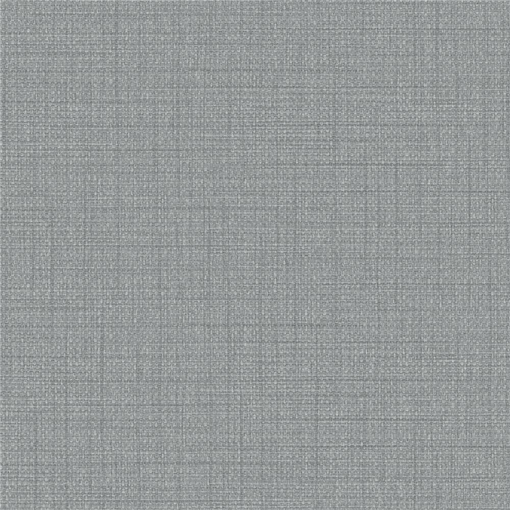 Seabrook Designs BV30318 Texture Gallery Woven Raffia Wallpaper in Harbor Grey