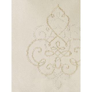 Seabrook CB30000 C ROBINSON-CARL ROBINSON 3 SPECIALTY Camomile Embroidery Wallpaper in White