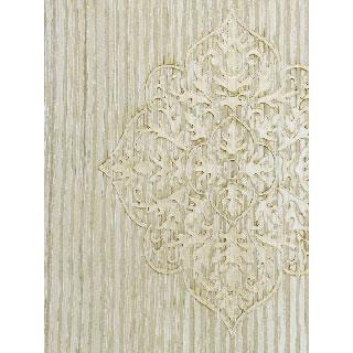 Seabrook CB31104 C ROBINSON-CARL ROBINSON 3 SPECIALTY Catherine Handcrafted Embossed Wallpaper in Off-White