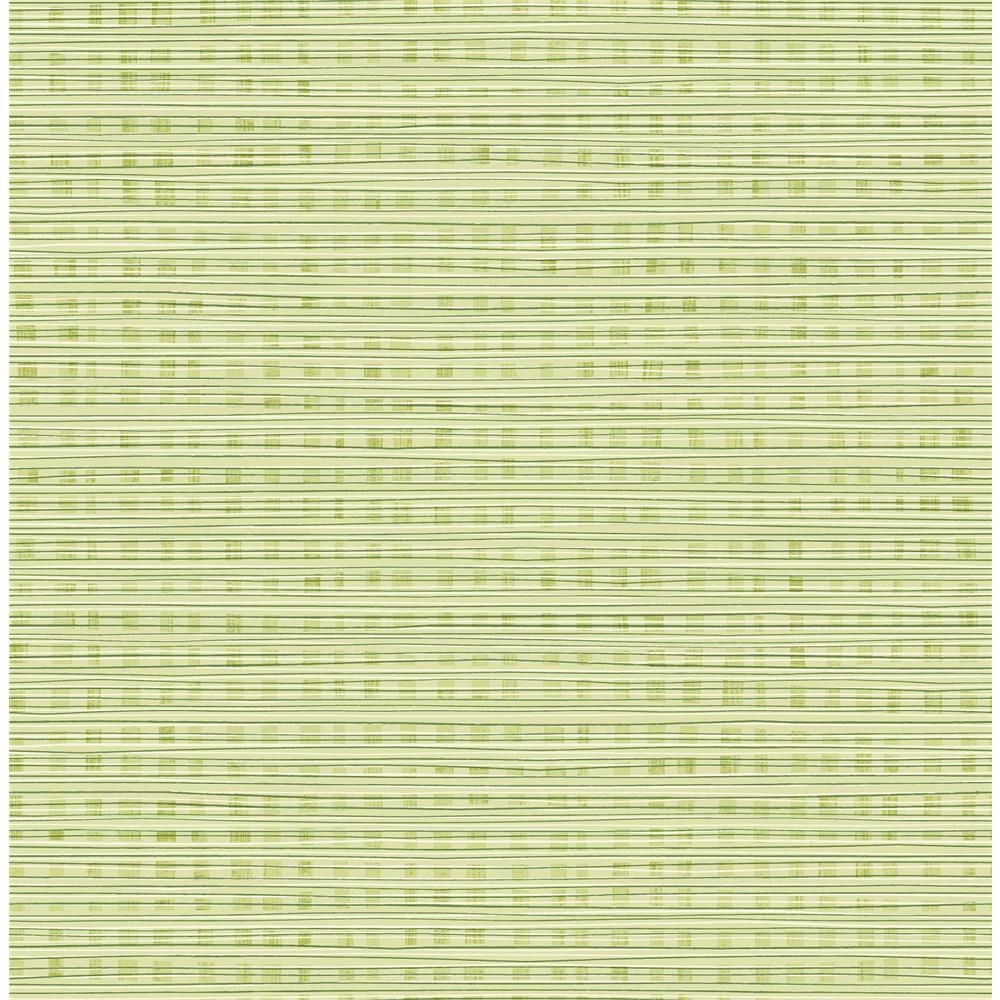 Seabrook Designs DA61304 Day Dreamers Weave Wallpaper in Green Apple