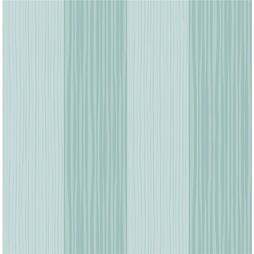 Seabrook Designs DA61802 Day Dreamers Stripes Wallpaper in Teal