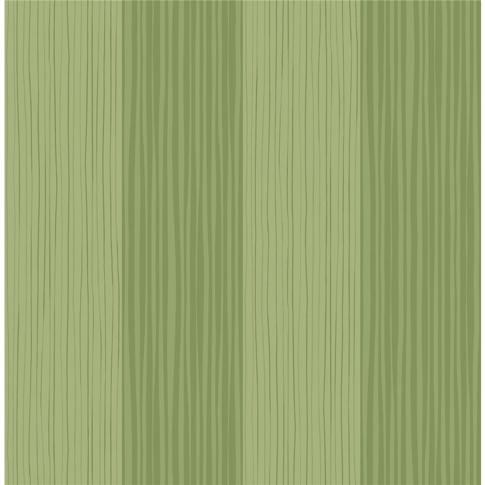 Seabrook Designs DA61803 Day Dreamers Stripes Wallpaper in Lime Green