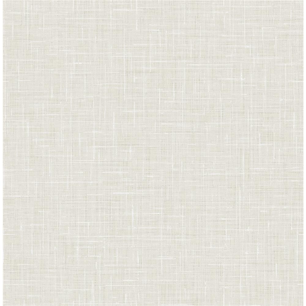 Seabrook Designs DA63300 Day Dreamers Linen Wallpaper in Soft Gray