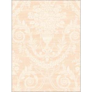 Seabrook Designs DC50301 DELANCEY Wallpaper in Pink and Off White