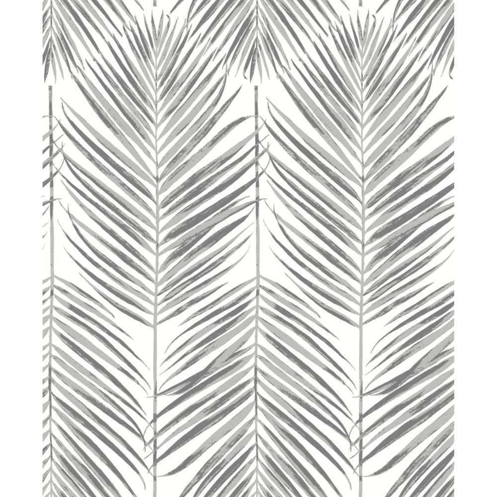 Seabrook Wallpaper ET10730 Marina Palm Wallpaper in Daydream Grey