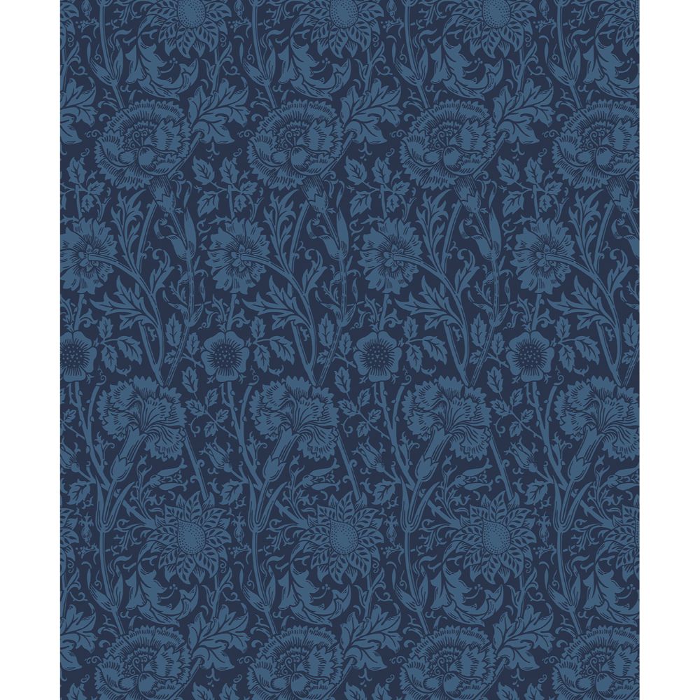 Seabrook Wallpaper ET12512 Tonal Floral Trail Wallpaper in Marine Blue