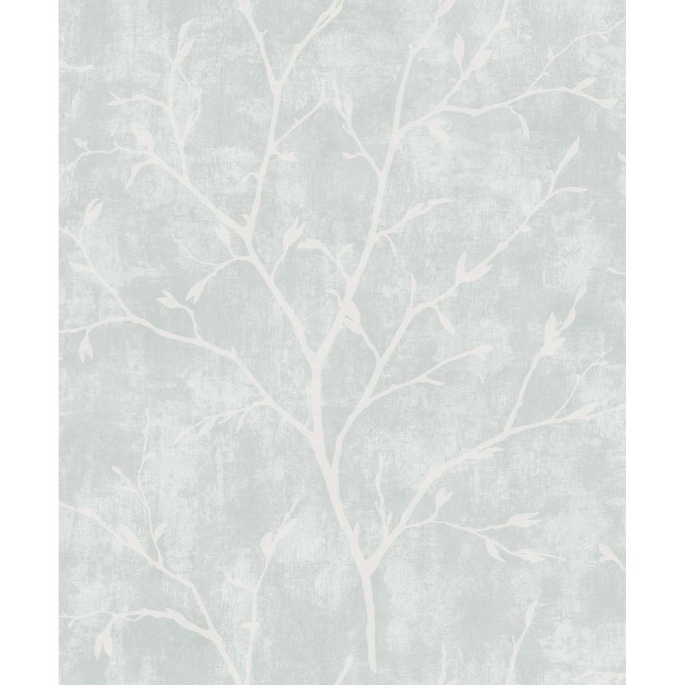 Seabrook Wallpaper EW10218 Avena Branches Wallpaper in Winter Grey