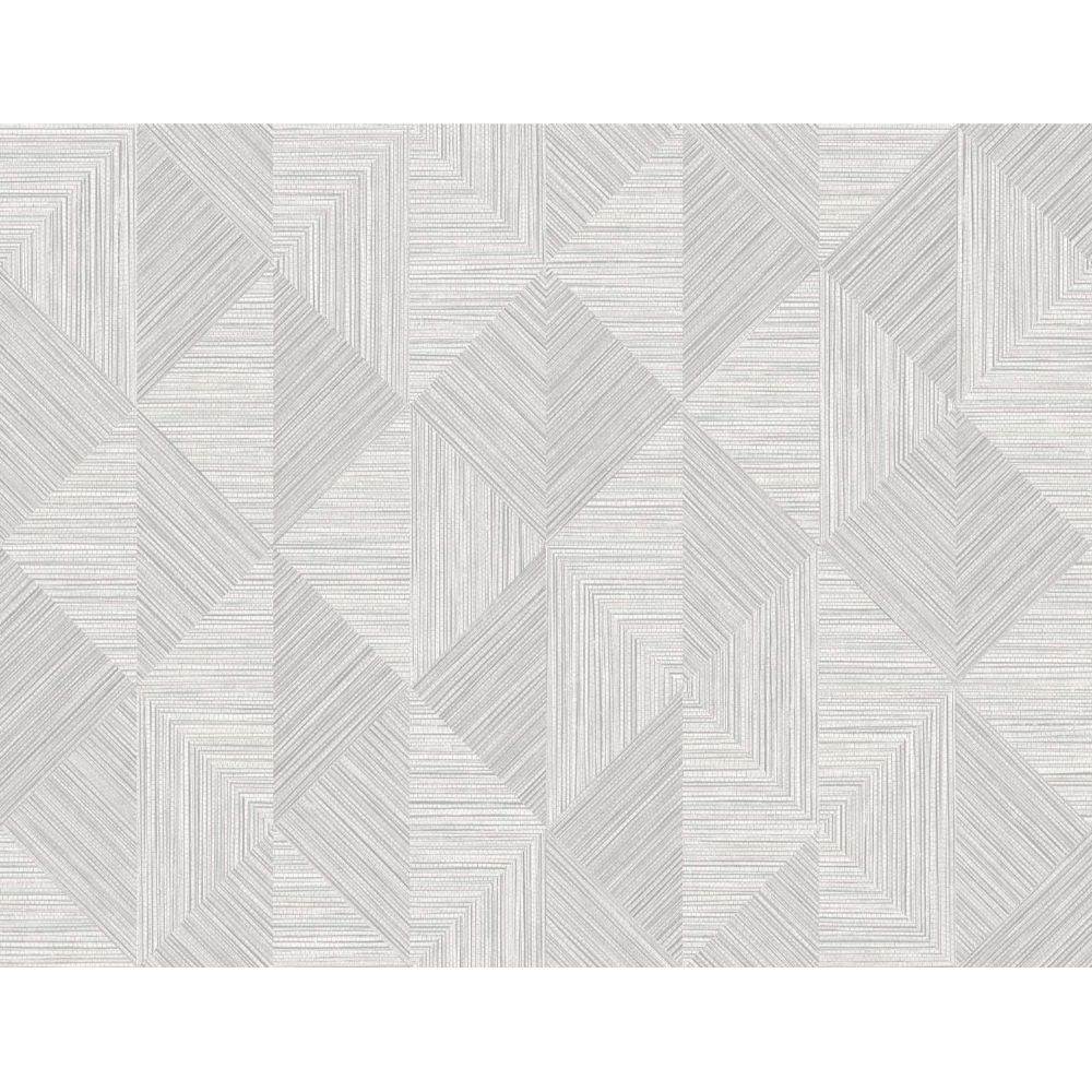 Seabrook Wallpaper EW11708 Diamond Inlay Wallpaper in Dove Wing