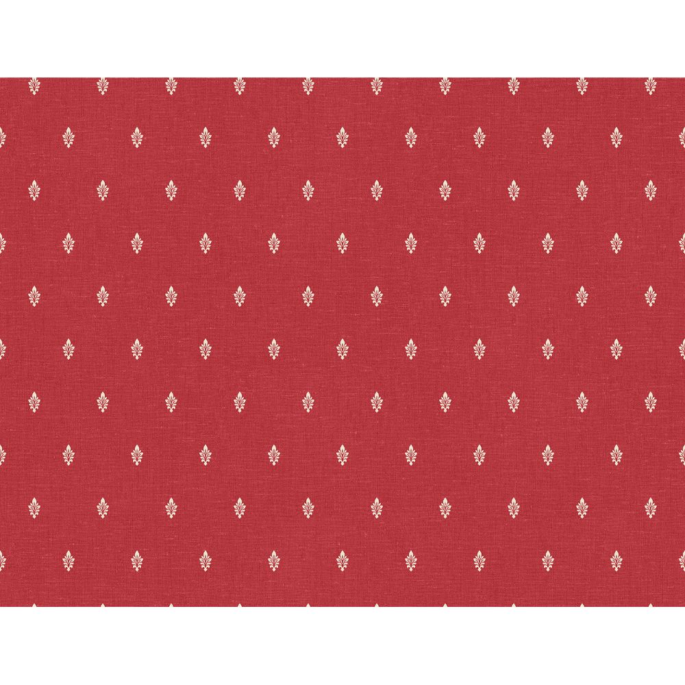 Seabrook Wallpaper FC60601 Petite Feuille Sprig Wallpaper in Antique Ruby