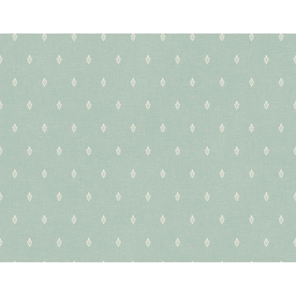 Seabrook Wallpaper FC60612 Petite Feuille Sprig Wallpaper in Minty Meadow