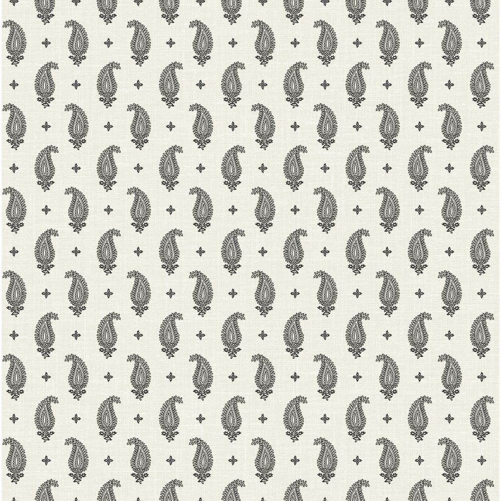 Seabrook Wallpaper FC62400 Maia Paisley Wallpaper in Poppy Seed