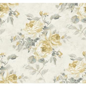 Seabrook Wallpaper FI70405 French Impressionist Rose Bouquet Wallapper