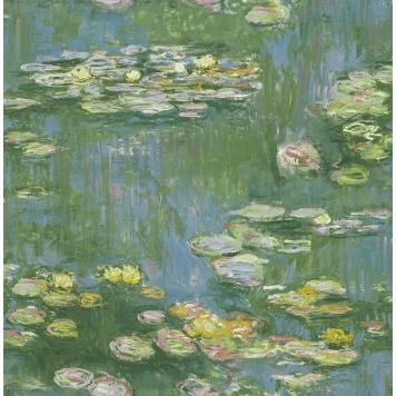 Seabrook Wallpaper FI71502 French Impressionist Lily Pads Wallapper