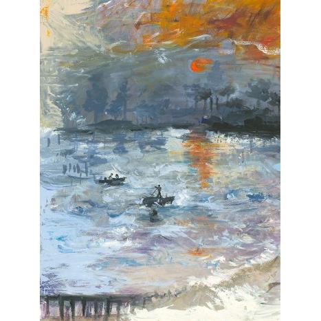 Seabrook Wallpaper FI72000M French Impressionist Nautical Sunset Mural Wallapper