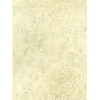 Seabrook Designs FR61203 AFFRESCO Wallpaper in White