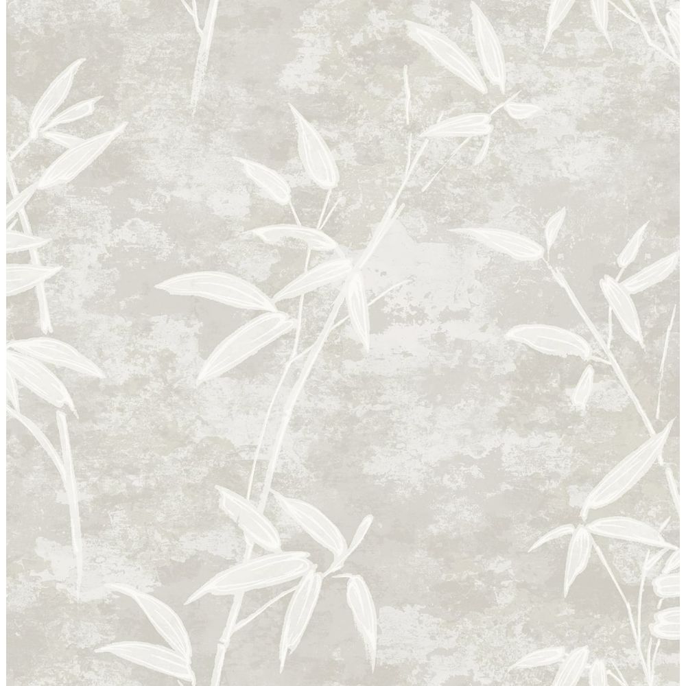 Seabrook Wallpaper JP10908 Honshu Bamboo Wallpaper in Henon Gray