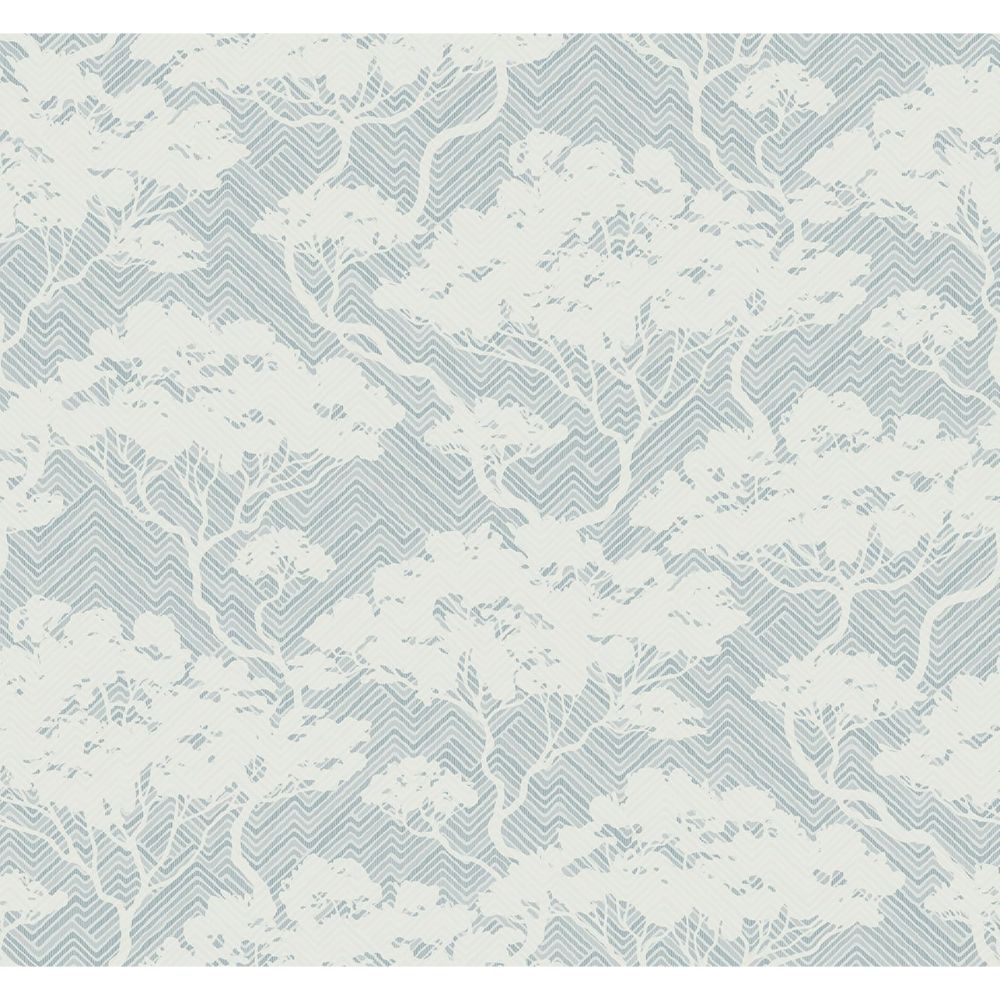 Seabrook Wallpaper JP11702 Nara Stringcloth Wallpaper in Blue Mist