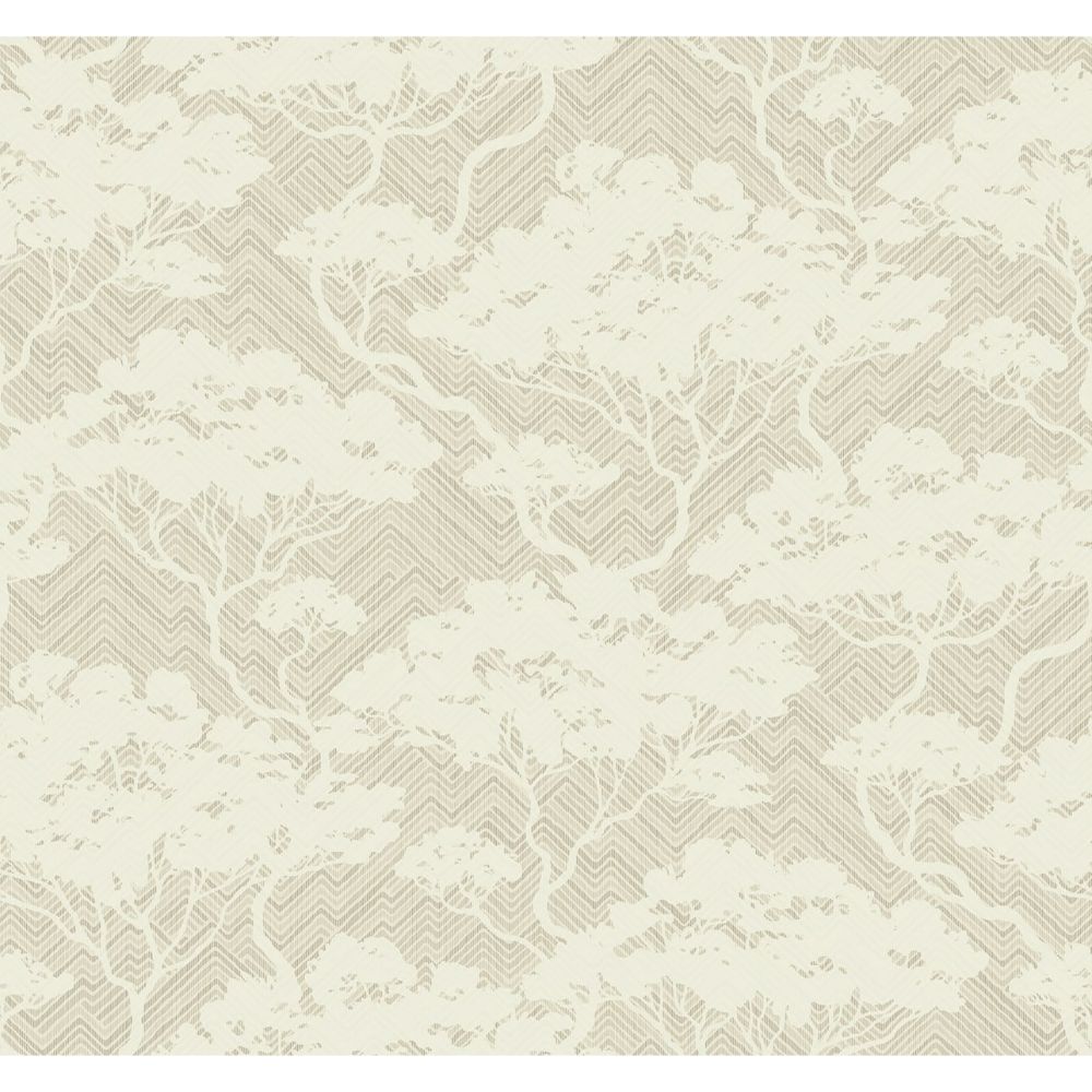 Seabrook Wallpaper JP11706 Nara Stringcloth Wallpaper in Linen