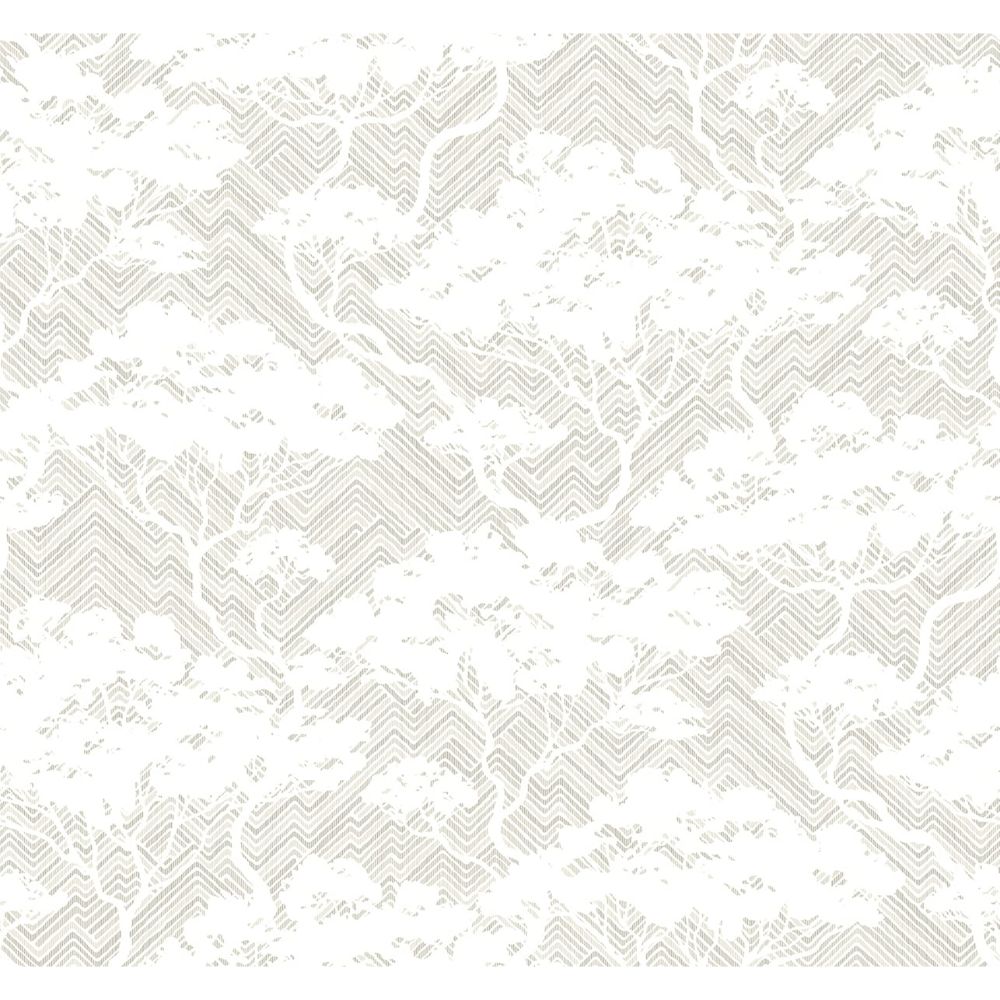 Seabrook Wallpaper JP11708 Nara Stringcloth Wallpaper in Fog