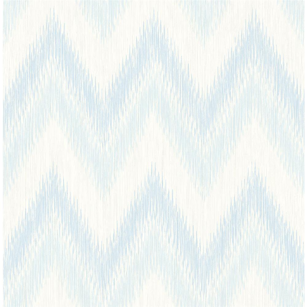 Seabrook Wallpaper LN11202 Regent Flamestitch Stringcloth Wallpaper in Blue Frost and Eggshell