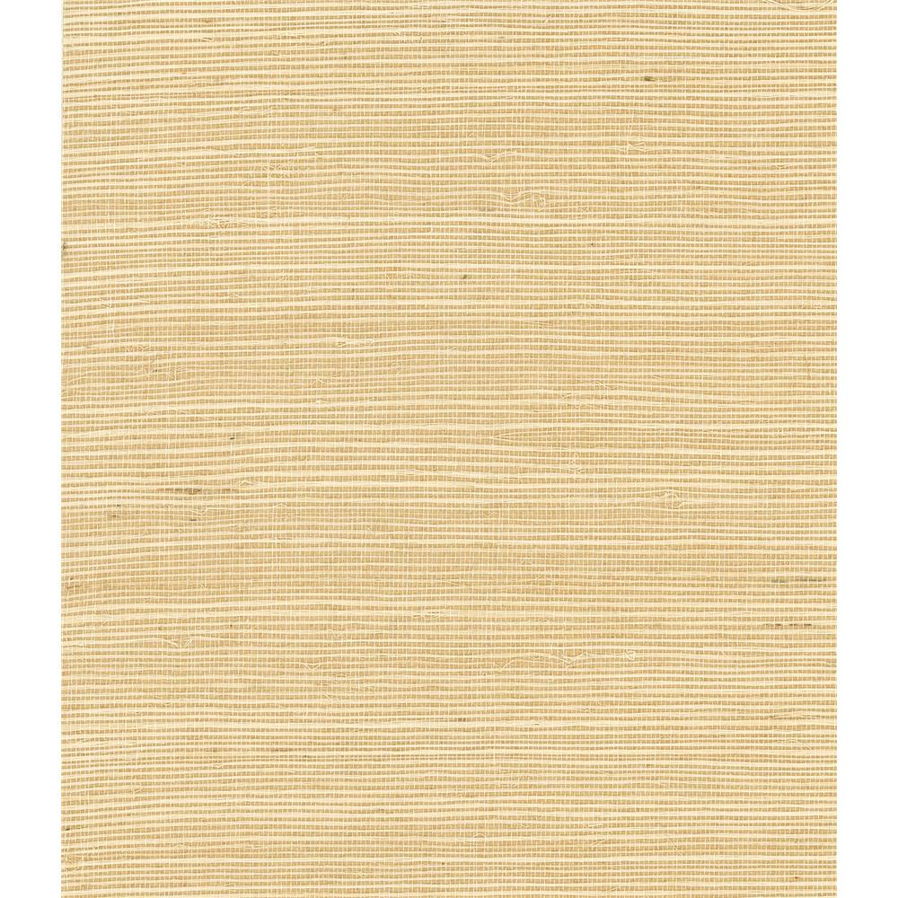 Seabrook Wallpaper LN11803 Sisal Grasscloth Wallpaper in Sugar Cookie