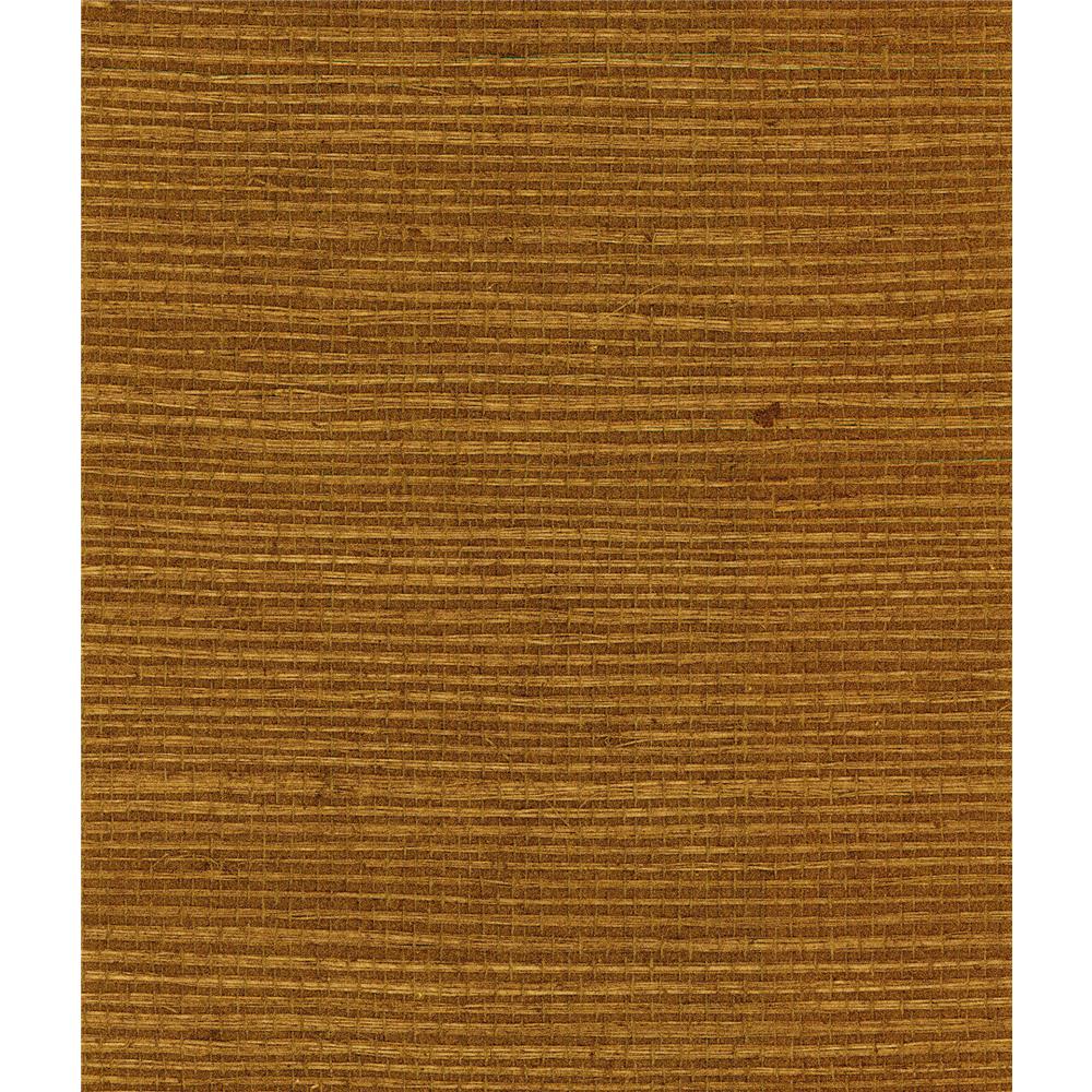 Seabrook Wallpaper LN11806 Sisal Grasscloth Wallpaper in Bronze and Gold Shimmer