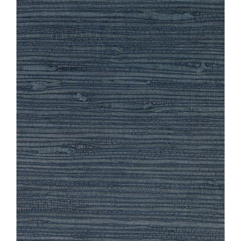 Seabrook Wallpaper LN11812 Jute Grasscloth Wallpaper in Aegean Blue