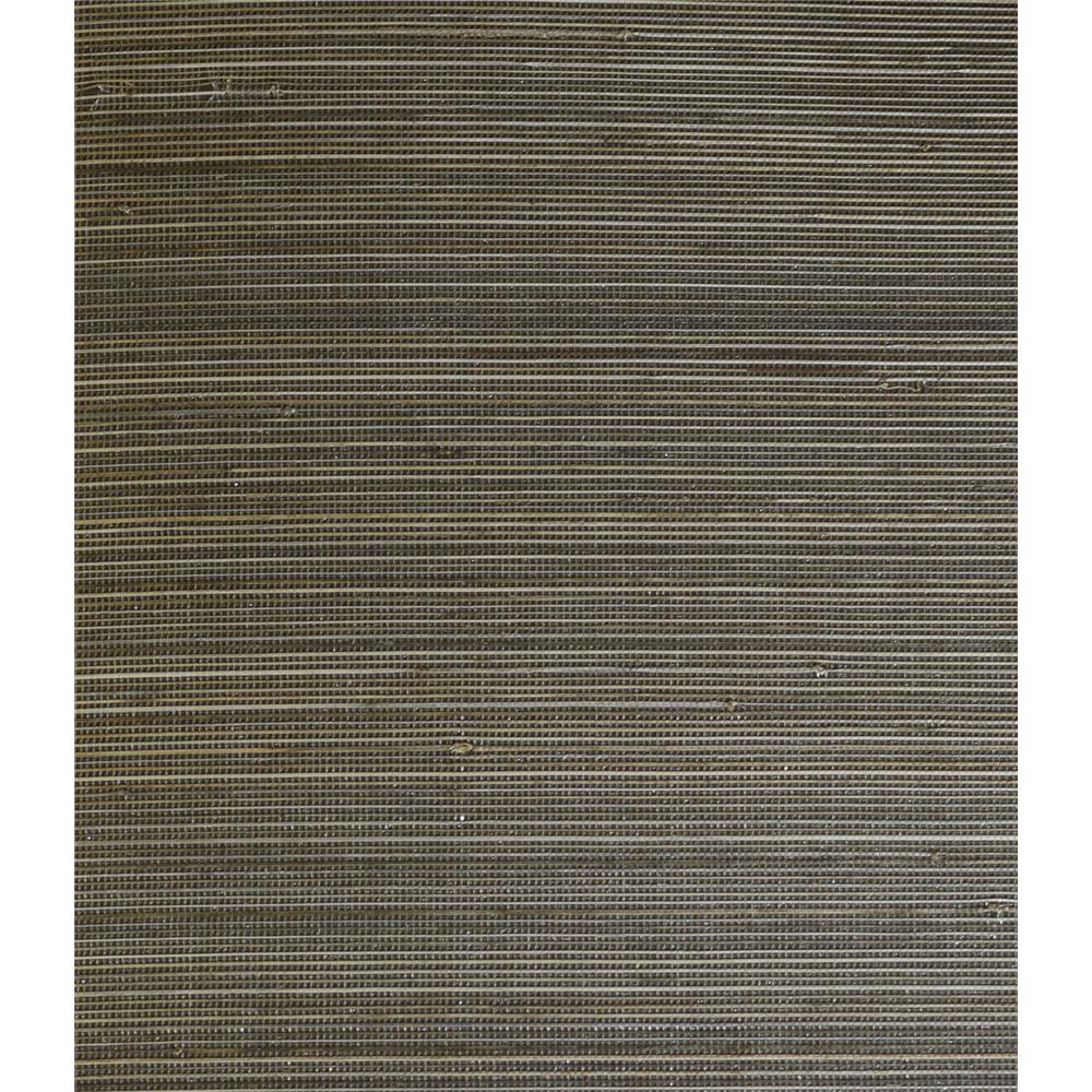 Seabrook Wallpaper LN11835 Abaca Grasscloth Wallpaper in Charcoal and Sandstone