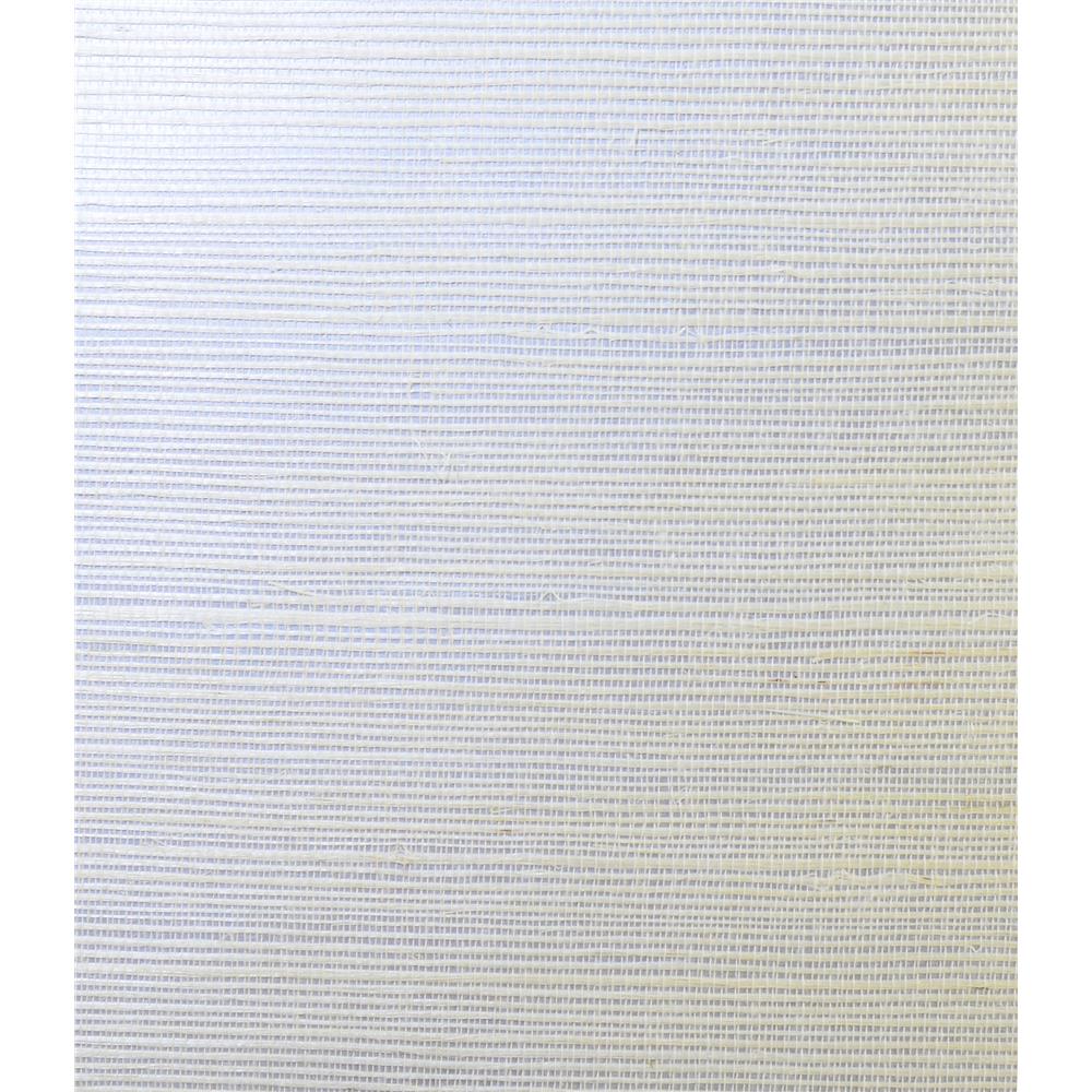 Seabrook Wallpaper LN11855 Sisal Grasscloth Wallpaper in Metallic Silver and Ivory