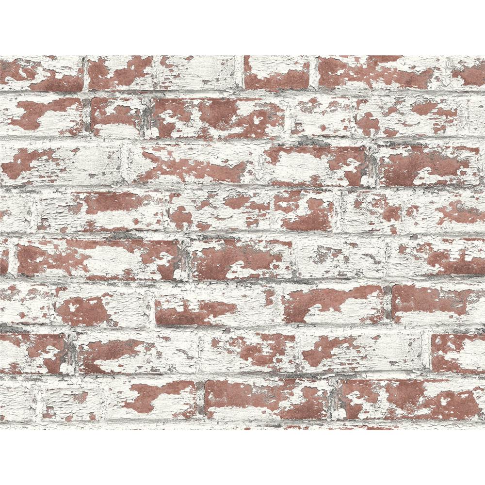 Seabrook Wallpaper LN20901 Lillian August Soho Brick Wallpaper LN20901 in Terra Cotta