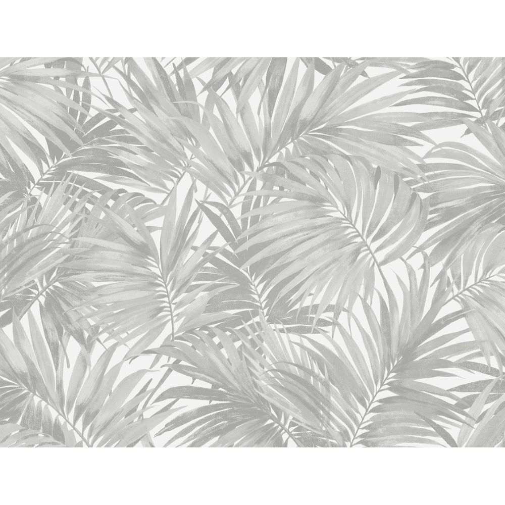 Seabrook Wallpaper LN40708 Cordelia Tossed Palms Wallpaper in Argos Grey