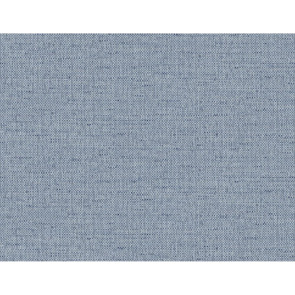 Seabrook Wallpaper LN41302 Kaya Faux Paperweave Wallpaper in Coastal Blue