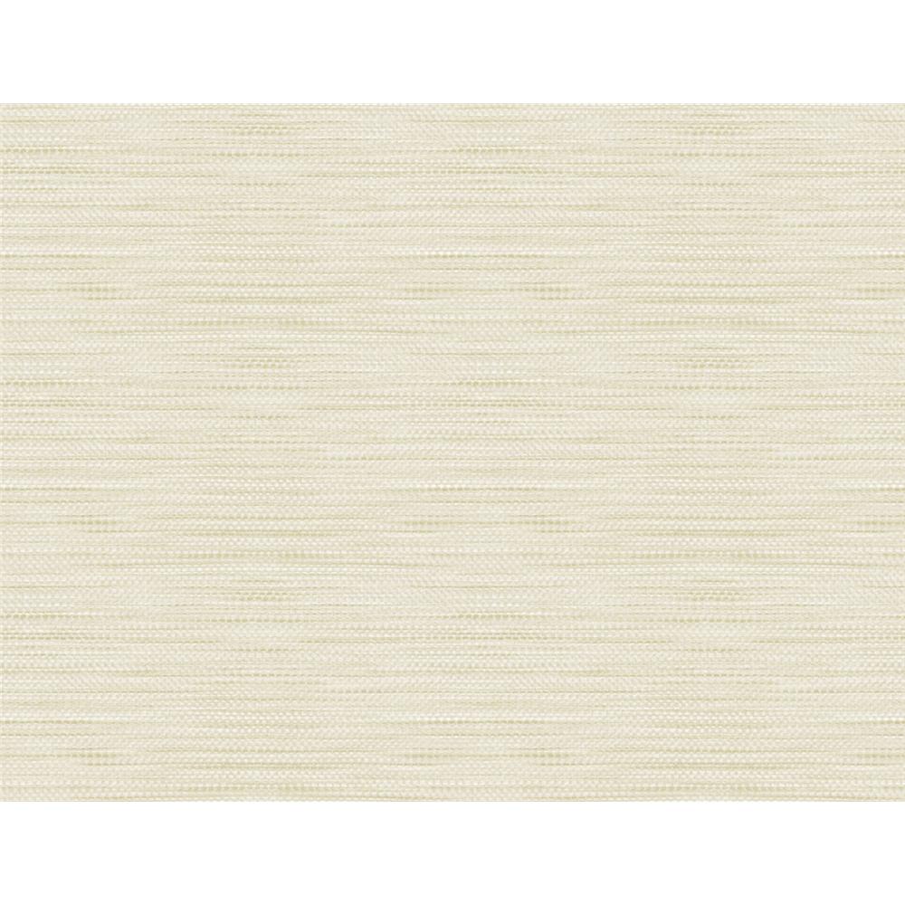 Seabrook Designs LW50805 Living with Art Toweling Faux Linen Wallpaper in French Vanilla