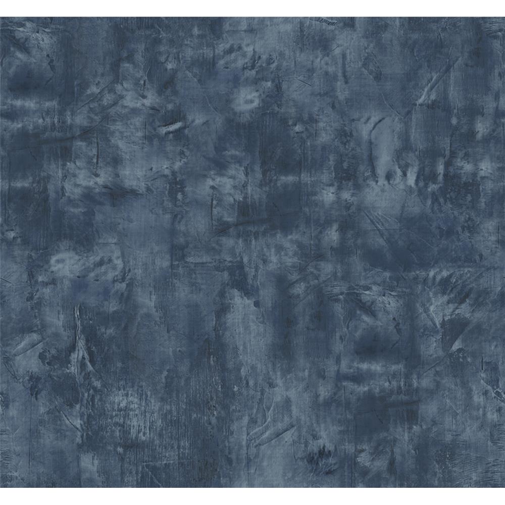 Seabrook Designs LW51702 Living with Art Rustic Stucco Faux Wallpaper in Denim Blue